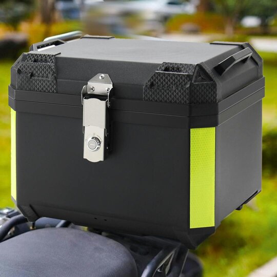 Havendro Universal 45L Aluminium Motorcycle Top Box Motorbike Rear Luggage Case Tail