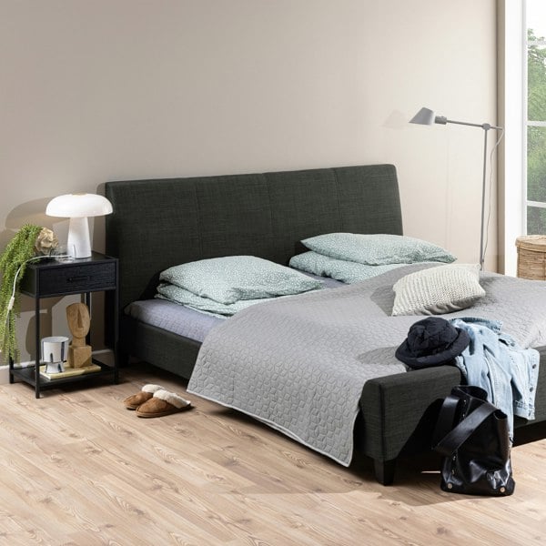 Furniture To Go Seaford Bedside Table with 1 Drawer in Black