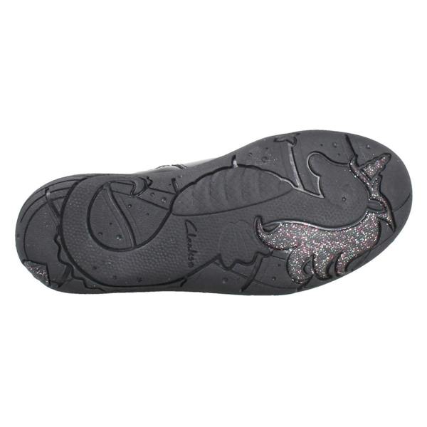 Clarks Girls Clarks Unicorn Detail Ankle School Boots Relda Glow