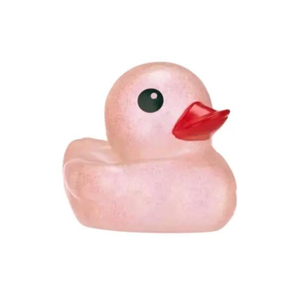 Pink SwimExpert large glitter duckies with red beak and black eyes
