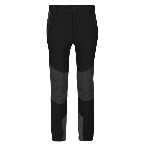 Regatta Childrens/Kids Tech Mountain Hiking Trousers - Black/Ash - 