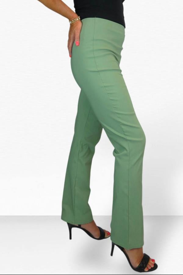 Paulo Due Women's Pull On Stretch Straight Leg Trousers