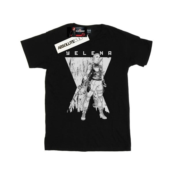 Marvel Mens Black Widow Movie Yelena Romanoff Mono T-Shirt - Black