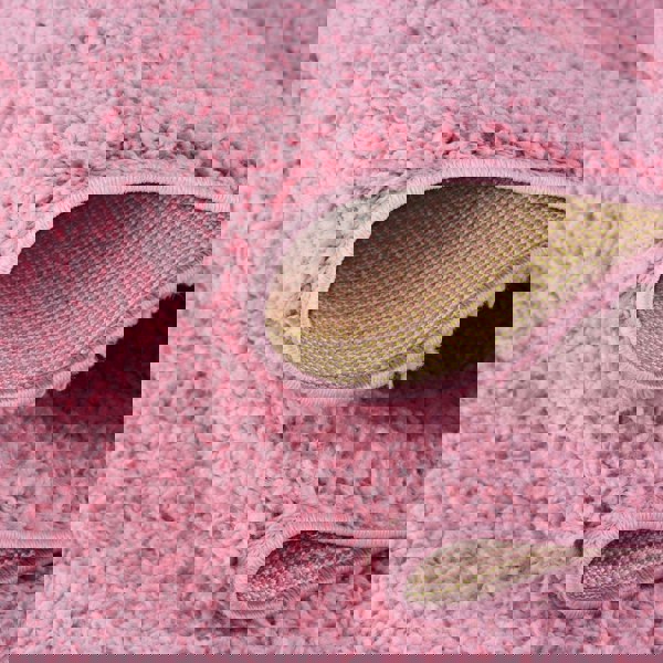 Shaggy Pink Colour Rug durable and soft, high quality