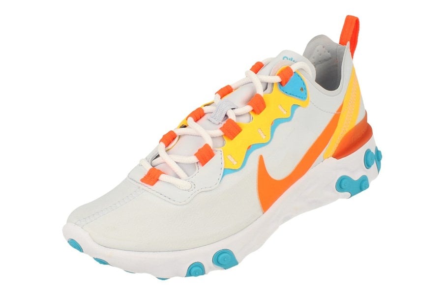 Nike React Element 55 Womens Bq2728  011 - Football Grey Hyper Crimson 011 - Photo 0
