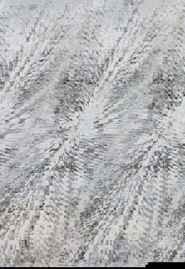 Abstract Collection Burst Design Area Rug in Grey – The Rugs