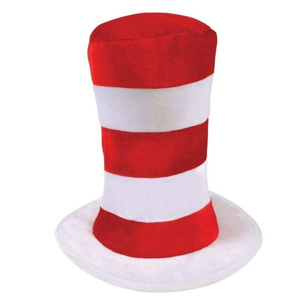 Bristol Novelty Childrens/Kids Tall Striped Top Hat - Red/White