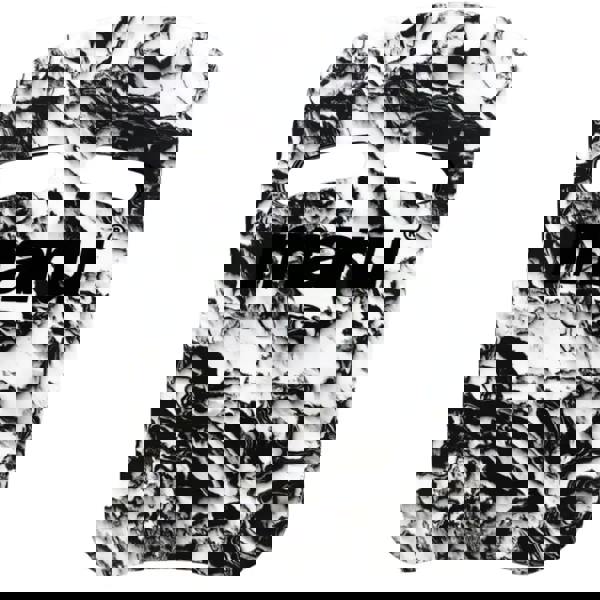 Maru swirl two grip fitness kickboard in black and white marble with handles