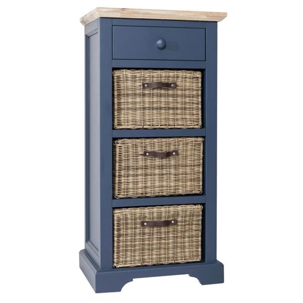 Statement Furniture Florence Tallboy with Drawer and 3 Storage Baskets