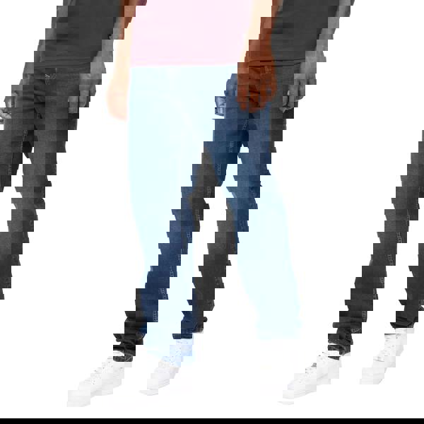 Crosshatch Mens Detendu Relaxed Fit Jeans - Dark Wash - 