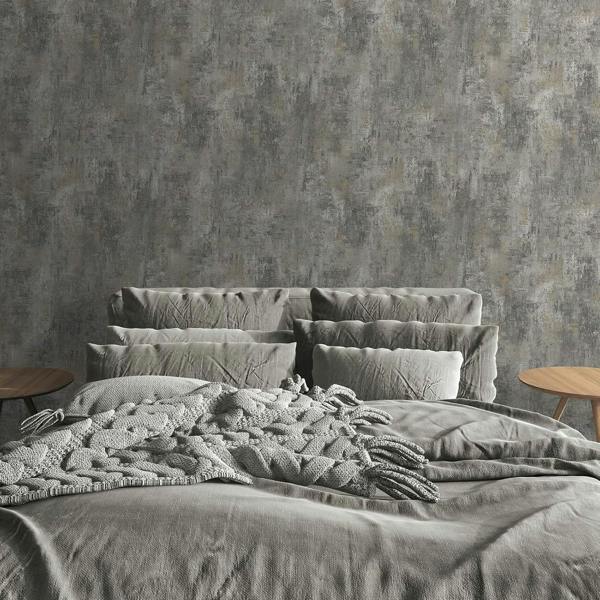 Cove Texture Charcoal Wallpaper