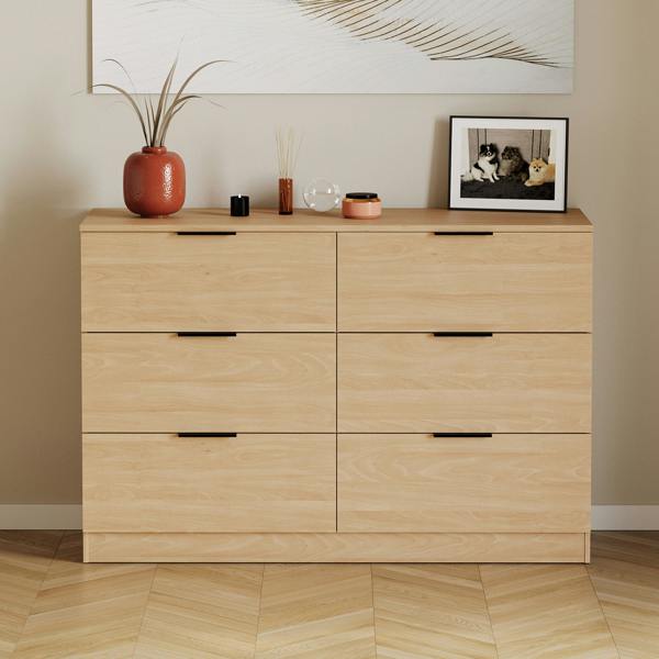 Vida Designs Trega 6 Drawer Chest, Black