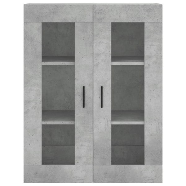 Berkfield Wall Mounted Cabinet Concrete Grey 69.5x34x90 cm