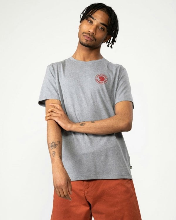 Fjallraven 1960 Logo Mens T-Shirt - Grey Melange 051