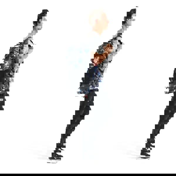 Arena All Set 45L backpack in scratched camo with padded straps