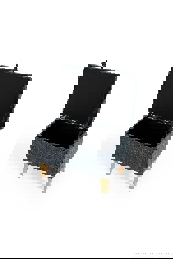 Living and Home Upholstered Storage Ottoman Footstool