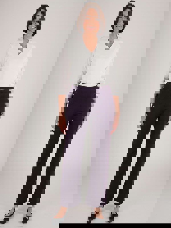 PennyPlain Wide Leg Tregging - Blackcurrant Short