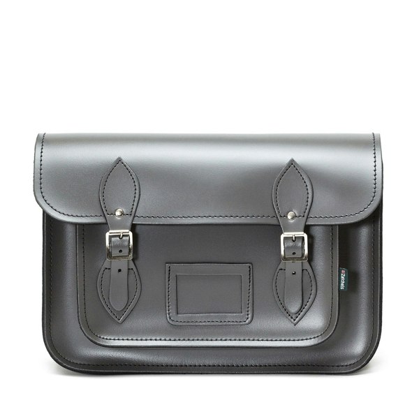 Zatchels Handmade Leather Satchel - Graphite