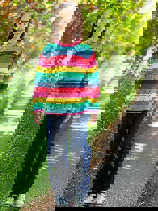 Kite Girls Organic Rainbow Jumper