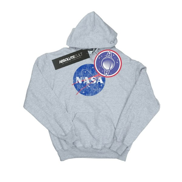 NASA Mens Insignia Logo Hoodie - Sports Grey