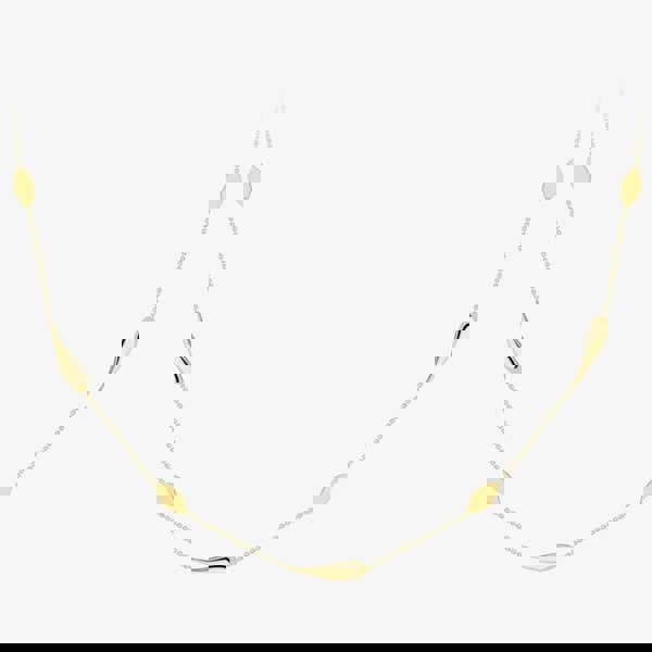 T. H. Baker 9ct Yellow Gold Marquise Teardrop Chain Necklace CN172-17