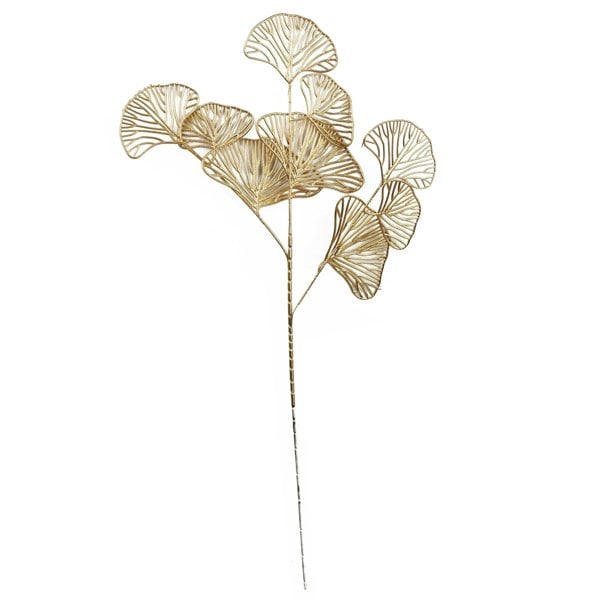 Leaf Pack of 6 x 65cm Golden Leaves Flower Arrangement Decoration