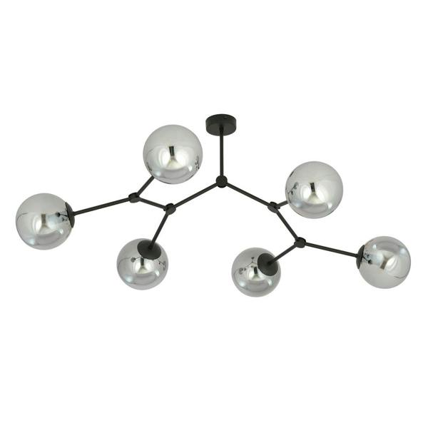 Emibig SPACE Ceiling lamp  6 x E14 Black with Graphite Shade