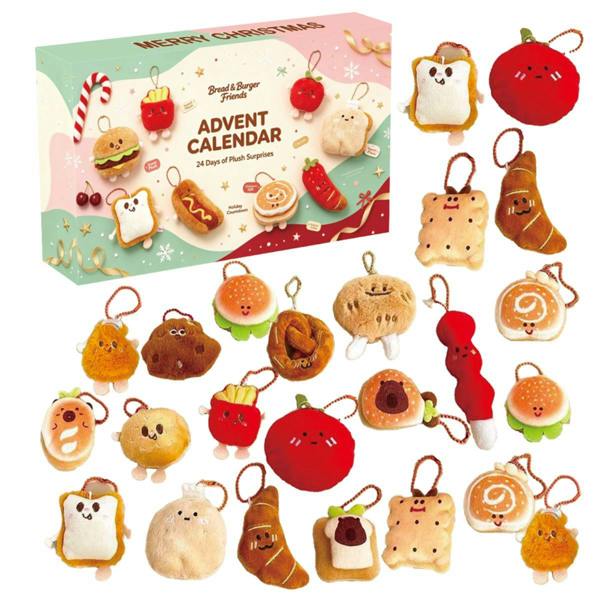 Leaper Plush Bread Keyring Countdown Calendar