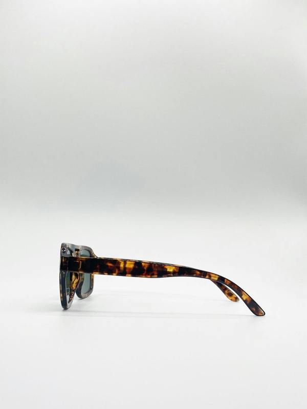 70's Navigator Sunglasses In Tortoiseshell - svnx