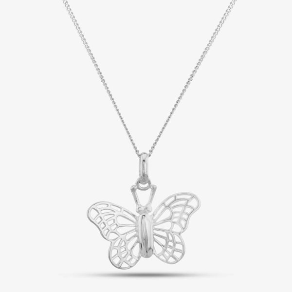 T. H. Baker Silver Filigree Butterfly Pendant 8-63-0929