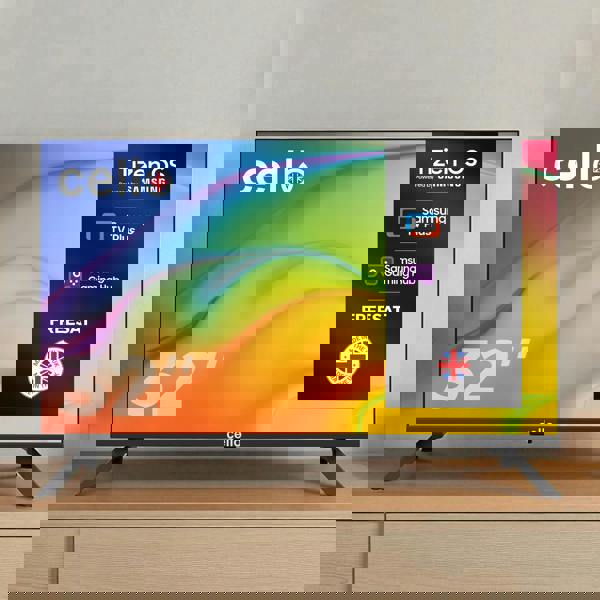 Cello 32 inch Smart Samsung Plus TV with Frameless Bezel