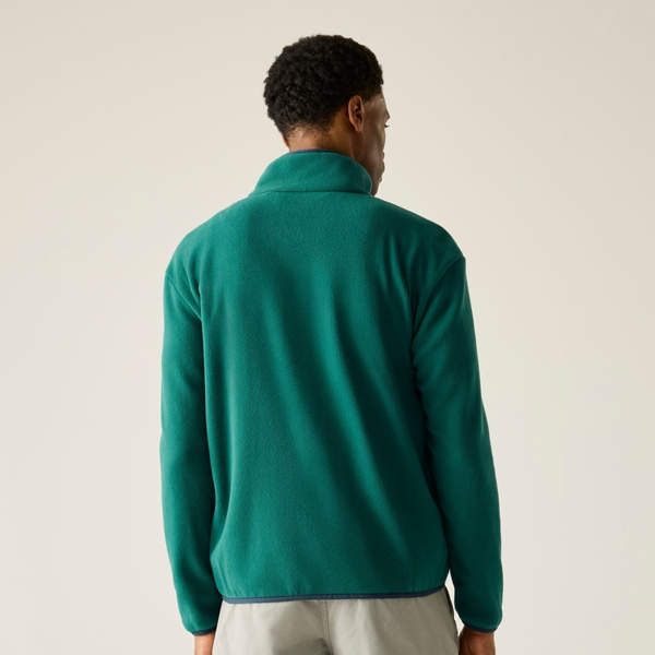 Regatta Mens Frankie Full Zip Fleece Jacket - Mediterranean Green/Navy