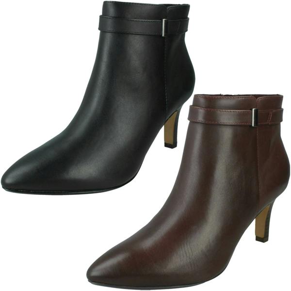 Clarks Ladies Clarks Heeled Ankle Boots Illeana Calla
