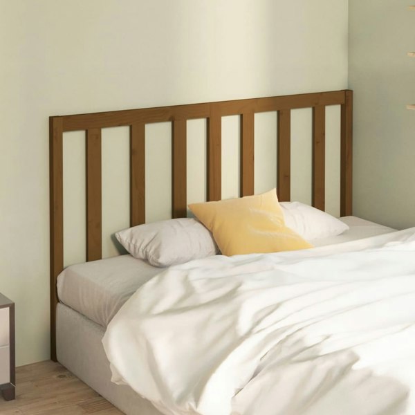 Berkfield Bed Headboard Honey Brown 166x4x100 cm Solid Wood Pine