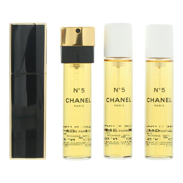 Chanel No. 5 Twist & Spray Eau de Parfum 3 x 20ml for Her