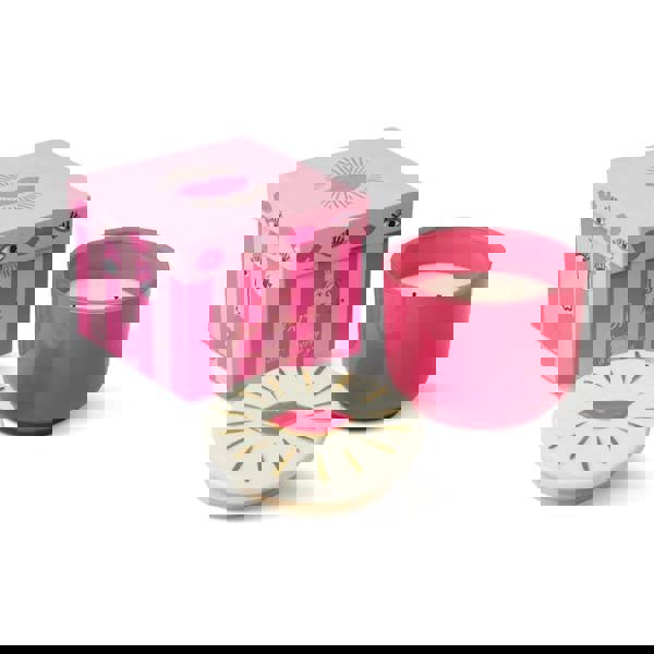 Smoked Cherry -  a complex, gourmand, and fruity-floral scent that blends bright, sweet cherry notes with deep, warm, and smoky undertones. It is designed to evoke a rich, cozy atmosphere. 