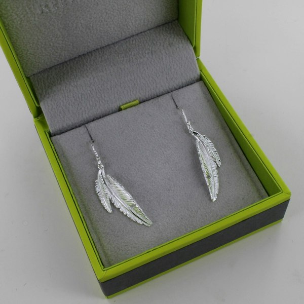 Sterling Silver Plumage Drop Earring - Reeves & Reeves