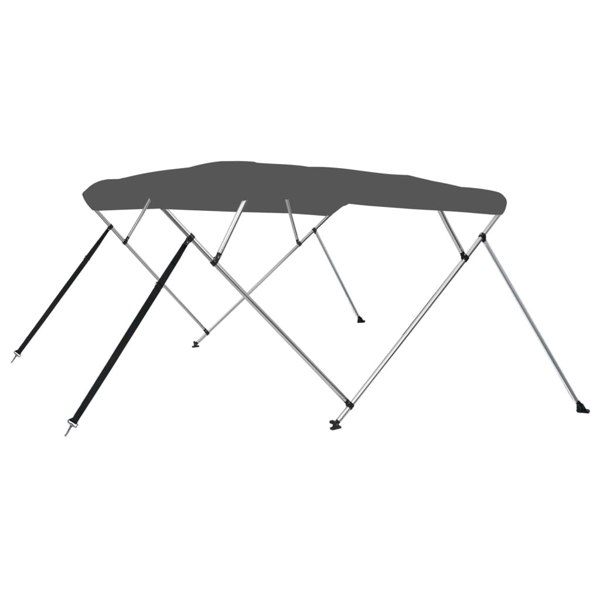 Berkfield 4 Bow Bimini Top Anthracite 243x196x137 cm