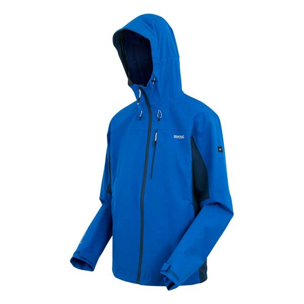 Regatta Mens Birchdale II Waterproof Jacket - Snorkel Blue/Moonlight Denim - 