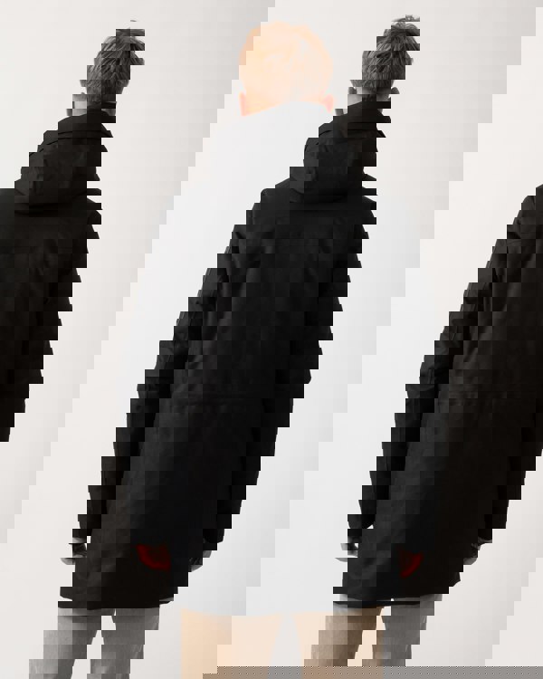 BOSS Green Hexatech Mens Parka - Black 001 - CHO - Designer Mens Parka Coats