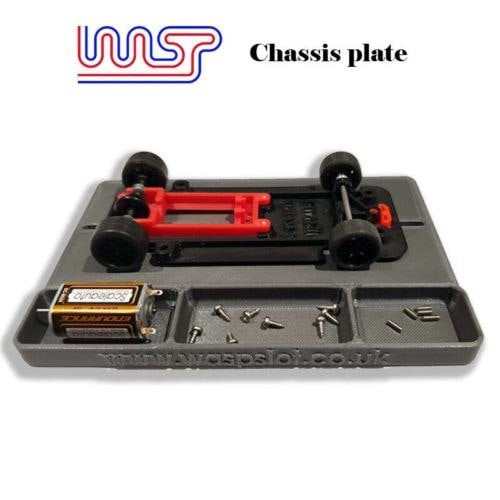 MCSlots Slot Car Chassis Set Up Plate 1:32 Scale New WASP
