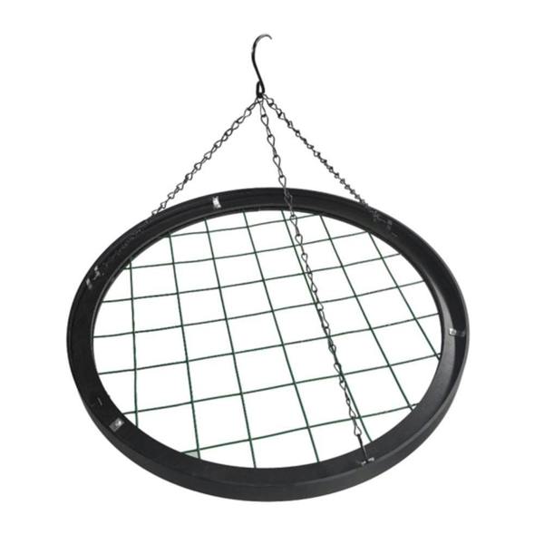 Hanging Hoop with Artificial Rainforest Trailing Plants 50cm Diameter - Evergreenery