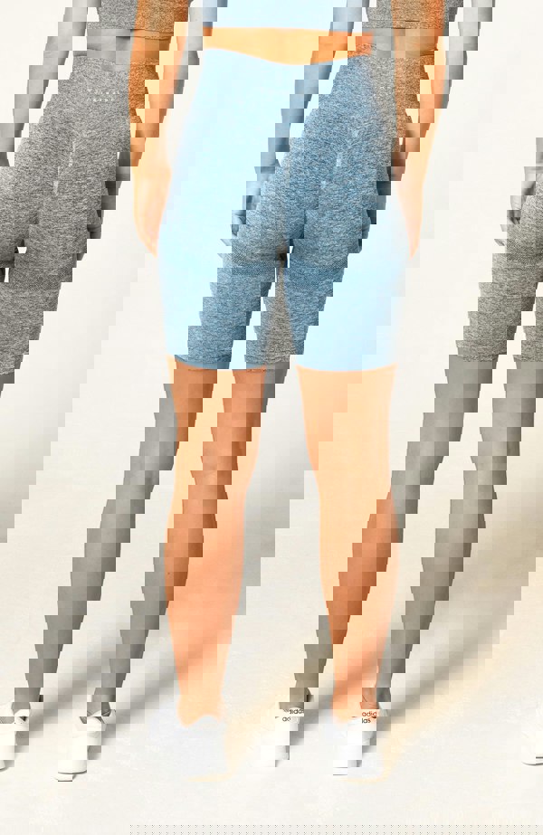 V3 Apparel Define Seamless Scrunch Shorts - Blue Marl