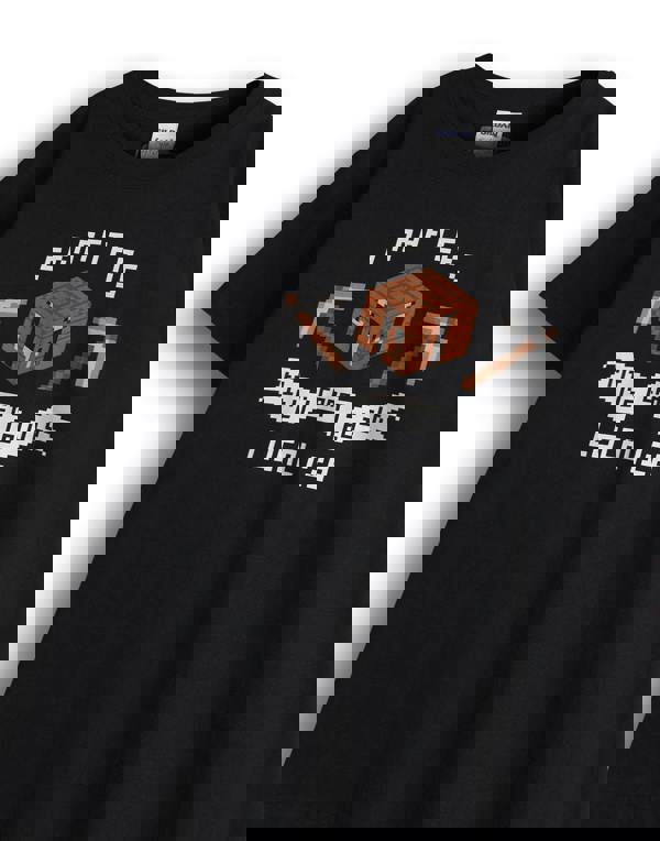 Minecraft Boys Black Short Sleeved T-Shirt