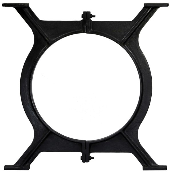 Berkfield Dining Table Legs 2 pcs O-Frame Cast Iron