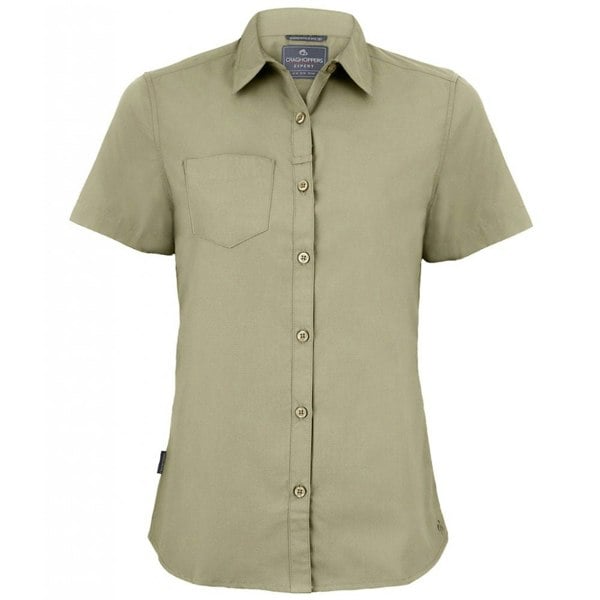 Craghoppers Women's Expert Kiwi Short-Sleeved Shirt - Pebble Brown