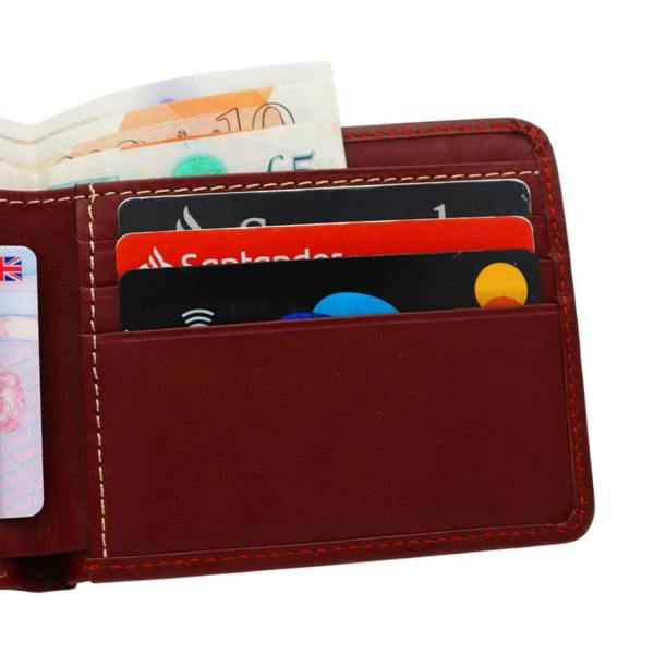 Abode Home & Gifts Vintage Leather Cricket Ball Wallet