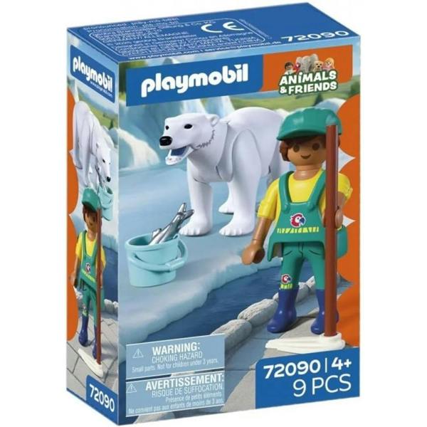 Playmobil Zoo: Polar Bear with Baby - 72090 Playset