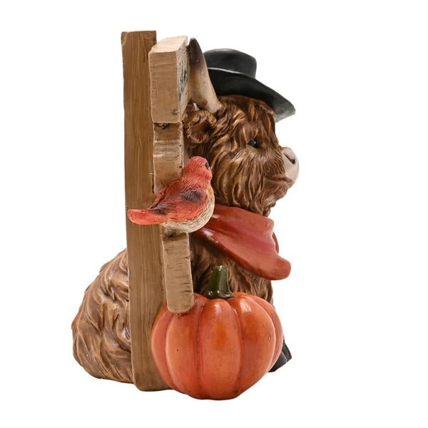 Country Living Welcome to my Patch Highland Cow Ornament