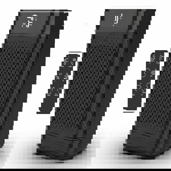 Air Pro Portable Electric Space Heater 10" - Remote Control -  LED Display 1-12HR Timer